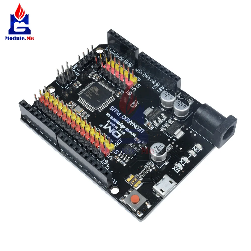 Leonardo R3 Plus mcroконтроллер макетная плата ввода/вывода Щит Модуль ATmega32U4 Pro Micro 5 в SPI IIC для Arduino Micro USB кабель