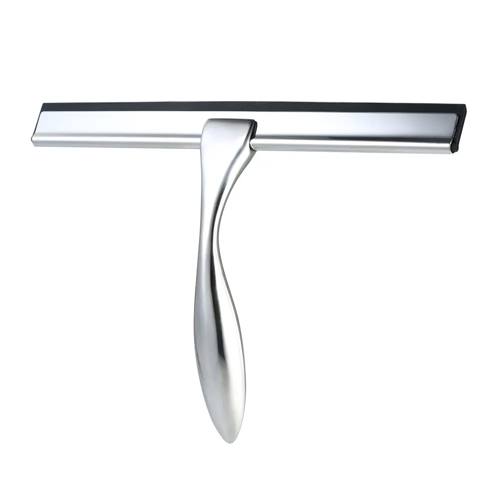 ONLY Squeegee Горячая стирка нержавеющая сталь ракель для автомобиля стекло/окно/зеркало Ванная комната Душ Ракель с крючок на присоске держатель - Цвет: ONLY Squeegee