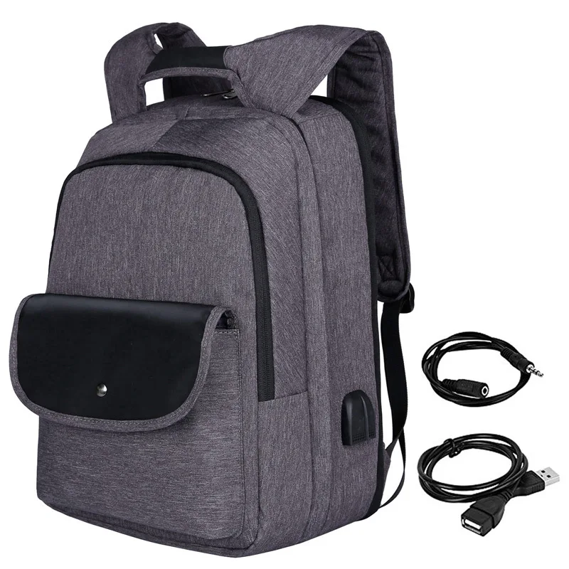 

Detachable Large Capacity Business Computer Backpacks USB Multi Function Notebook Backpack Man