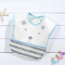 Детские нагрудники EVA водонепроницаемые нагрудники для ланча с мультяшным принтом нагрудники для младенцев нагрудники для мальчиков и девочек одежда для кормления