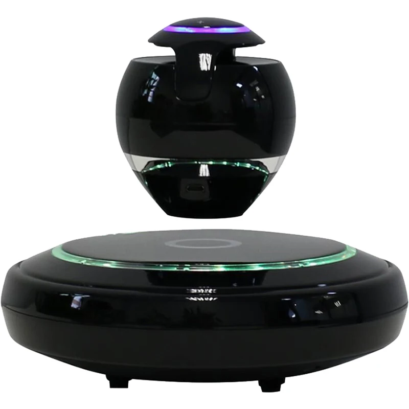 Wireless Levitation Floating Bluetooth Speaker Magnetic Levitating Moon-shaped 360 Degree Rotation Subwoofer Bass Loudspeaker Wireless Levitation Floating Bluetooth Speaker Magnetic Levitating Moon-shaped 360 Degree Rotation Subwoofer Bass Loudspeaker
