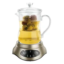 Электрический чайник мини-приподнятый чайник автоматический стеклянный раздельный корпус Электрический кипятильный чайник для воды маленькая чашка для чая офисный чайник с цветами