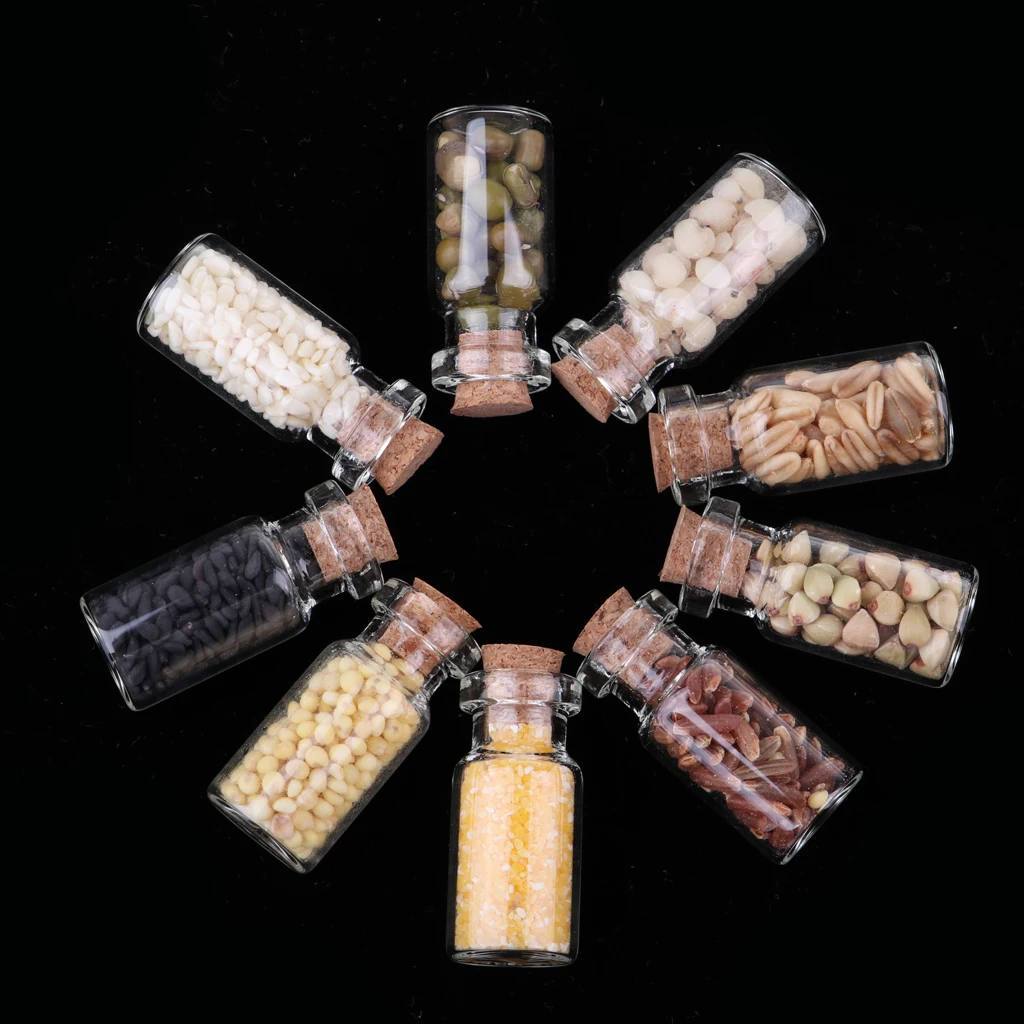 1/12 Dollhouse Foods Groceries Milk Basket Wine Bottles Glass Jar Room Items Accessory