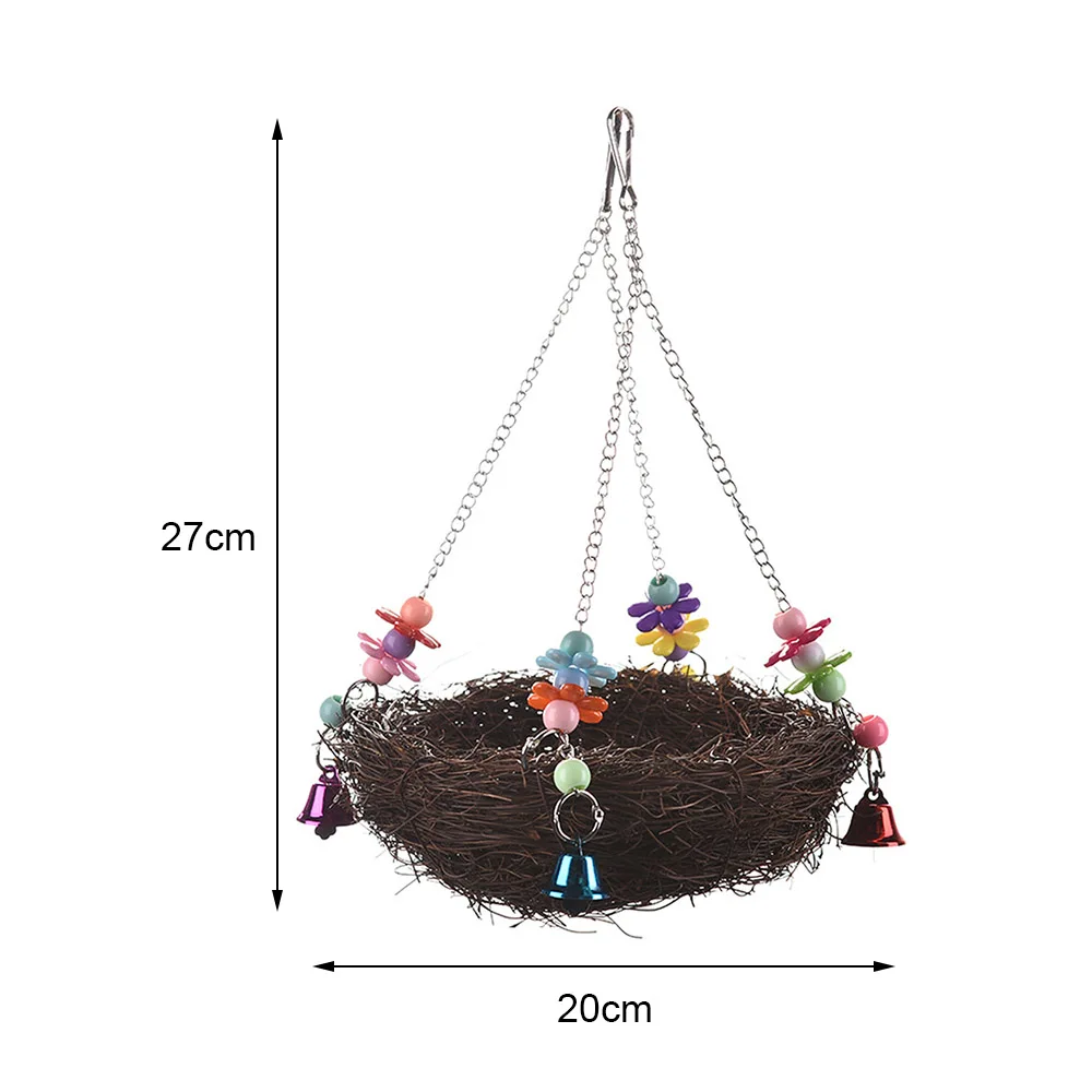 Птицу декоративное гнездо-гамак качели подвесные игрушки-Жвачки длиннохвостый попугай волнистый Попугайчик Cockatiel #27*20 см 2019 дропшиппинг