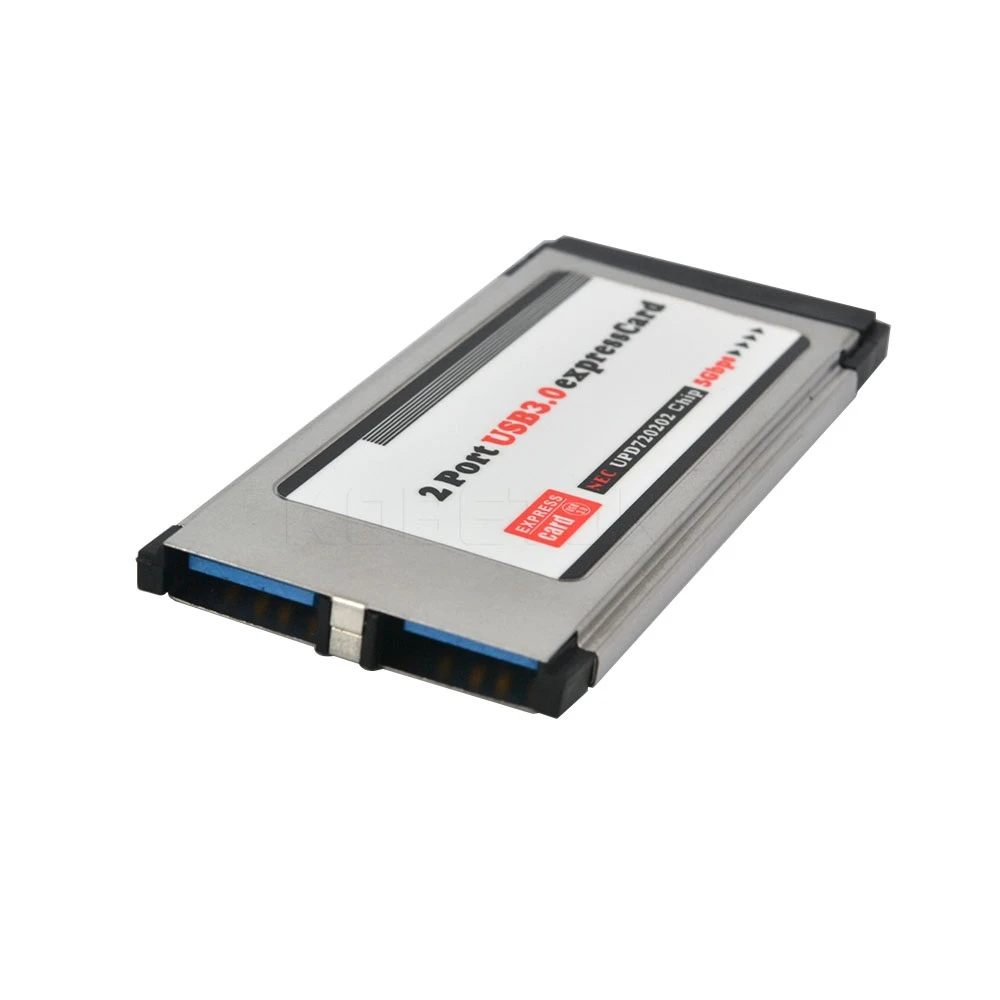 Kebidumei PCI Express Card, ExpressCard USB 3,0 2 Порты и разъёмы адаптер 34 мм Экспресс-карты конвертер