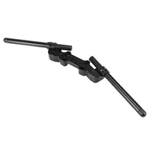 Черный CNC алюминиевый сплав Клип на адаптер пластины и рули Setanti-ржавчины подходит для Kawasaki Ninja 650R ER-6F 06-16