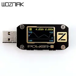 Возняк chargerlab POWER-Z USB PD тестер напряжения Текущий пульсация двойной Тип-C метр KM001