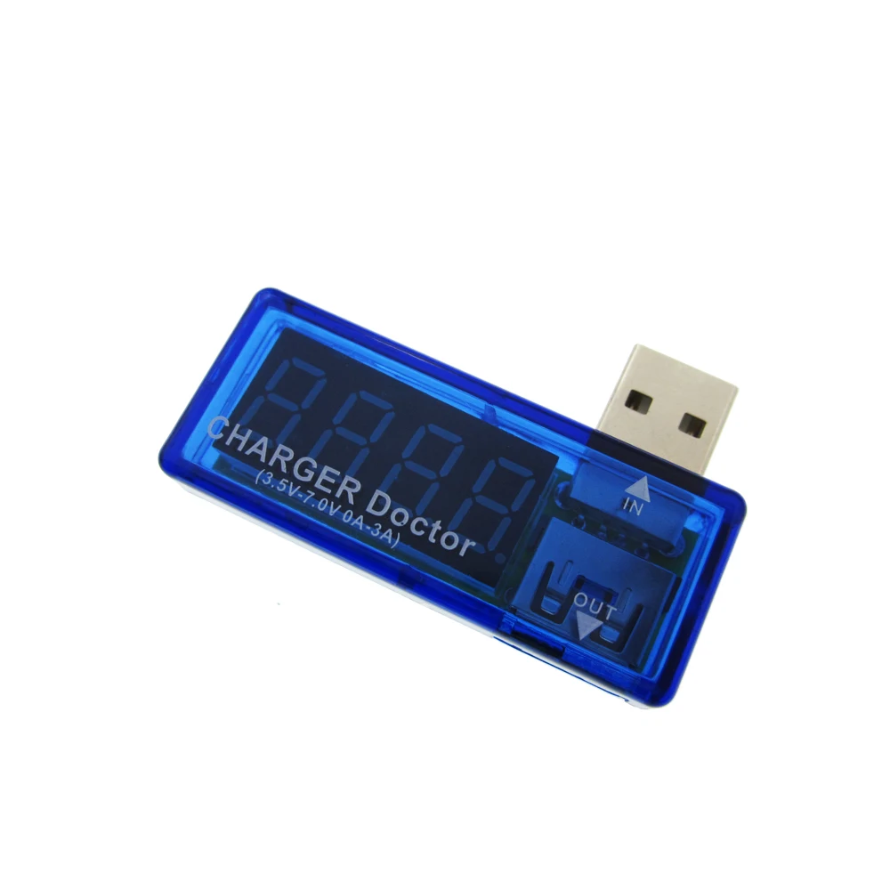 Цифровой USB Мобильный зарядный ток тестер напряжения метр мини зарядное