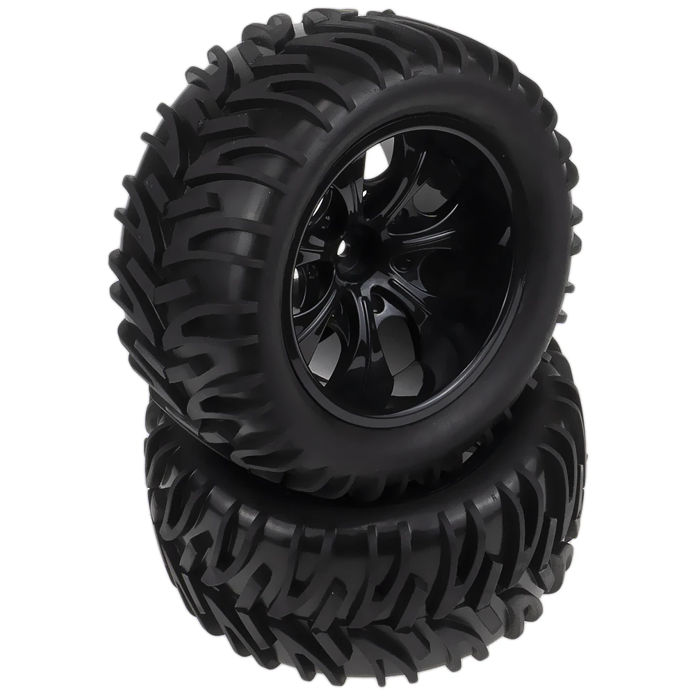 

Wheel Rim Tires Set Tyre 12mm Hex Hub Fit 1/10 Big foot monster Truck HSP RC Car tires Buggy RC Toys Parts & Accessories