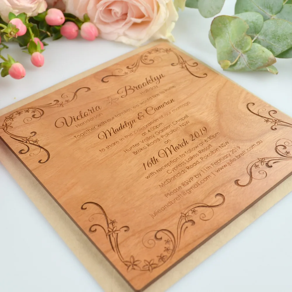 Wedding Invitation Engraving 6090 9060 100w Power Ruida 6442s