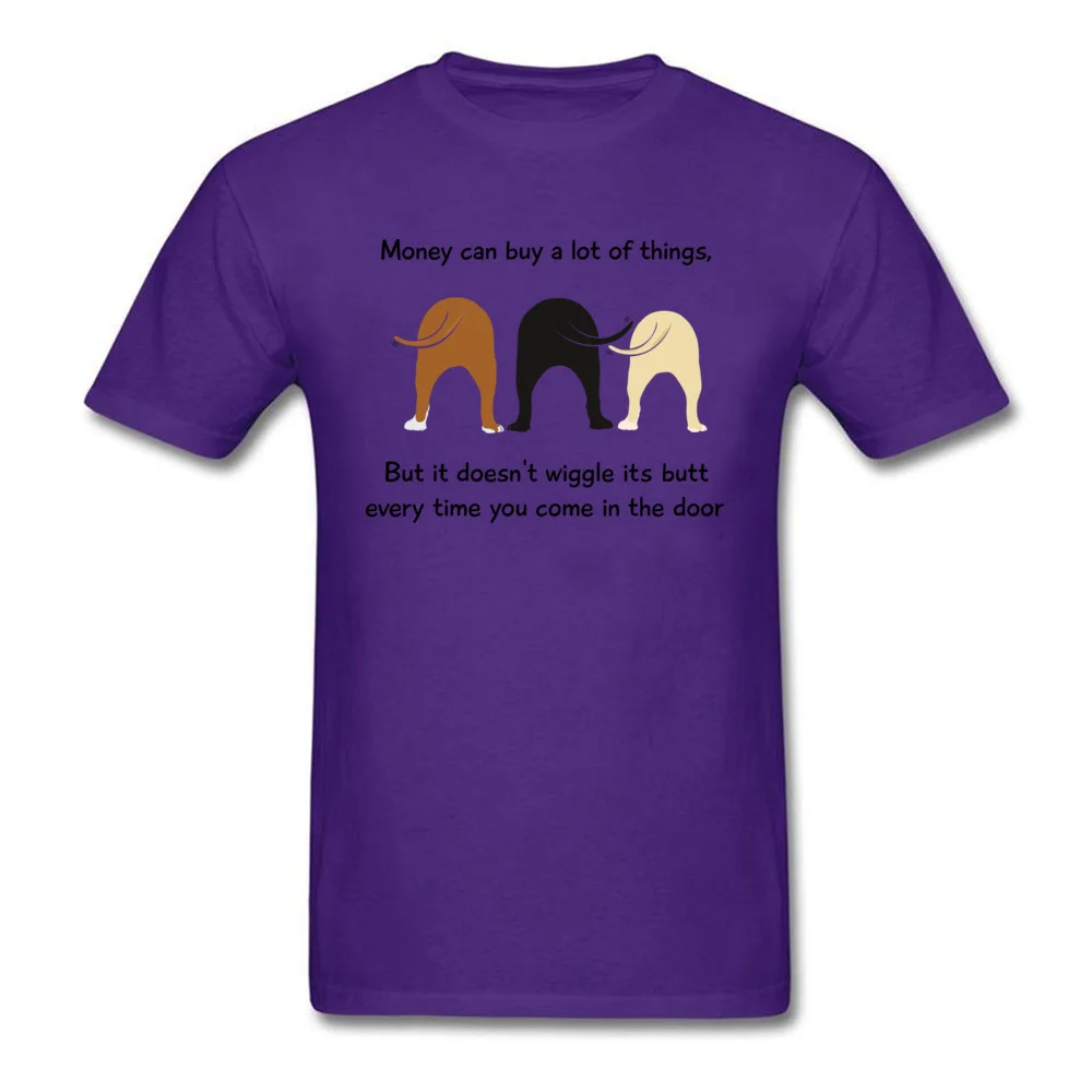 Money Doesnt Wiggle Its Butt 100% Cotton Fabric Tops Shirt for Men cosie Top T-shirts Coupons Round Neck T-shirts Short Sleeve Money Doesnt Wiggle Its Butt purple