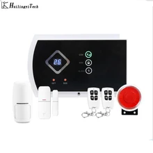 HuilingyiTech много голосовые подсказки Беспроводной Проводная GSM сигнализация Системы домашней безопасности системы беспроводные датчики APP управление безопасности комплект