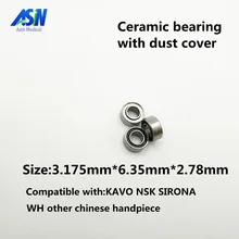 Высокое качество 10 шт. горячая Распродажа ASIN стоматологический керамический подшипник 3,175x6,35x2,78 керамический шарик 7/8 бусины стоматологические аксессуары