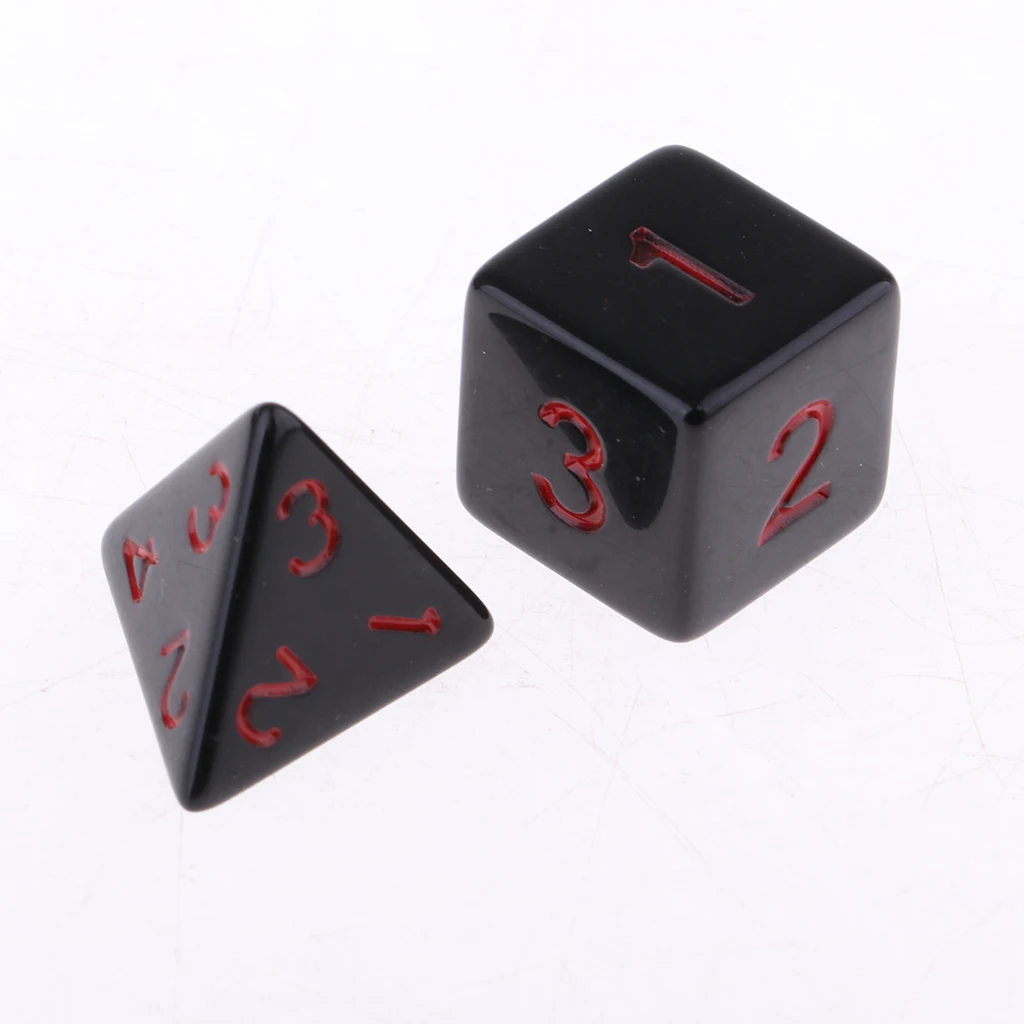 Wholesale 20 Pieces Acrylic Polyhedral Dice Set Table Board Game Party Game Accessory Colors for D&D DnD RPG Pub Drinking