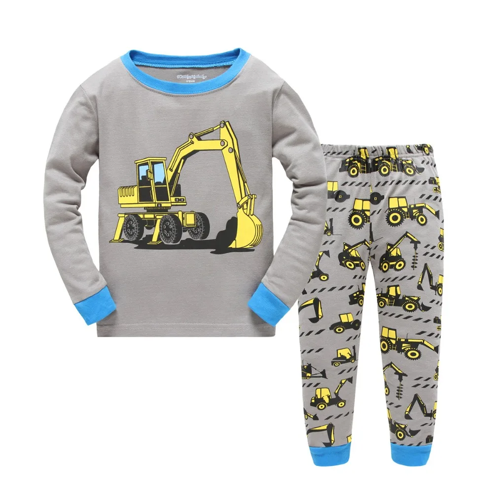 Г., детские пижамы, комплект одежды для мальчиков и девочек, комплект одежды для сна с героями мультфильмов детские хлопковые Пижамные комплекты из 2 предметов: футболка с длинными рукавами+ штаны