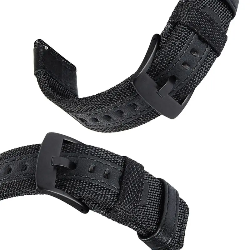 Ajuste de Nylon Banda para Samsung – para Garmin – e Fácil Leather Strap Engrenagem Esporte – Relógio Galáxia 42mm Vivoactive 3 Ticver 2 e &