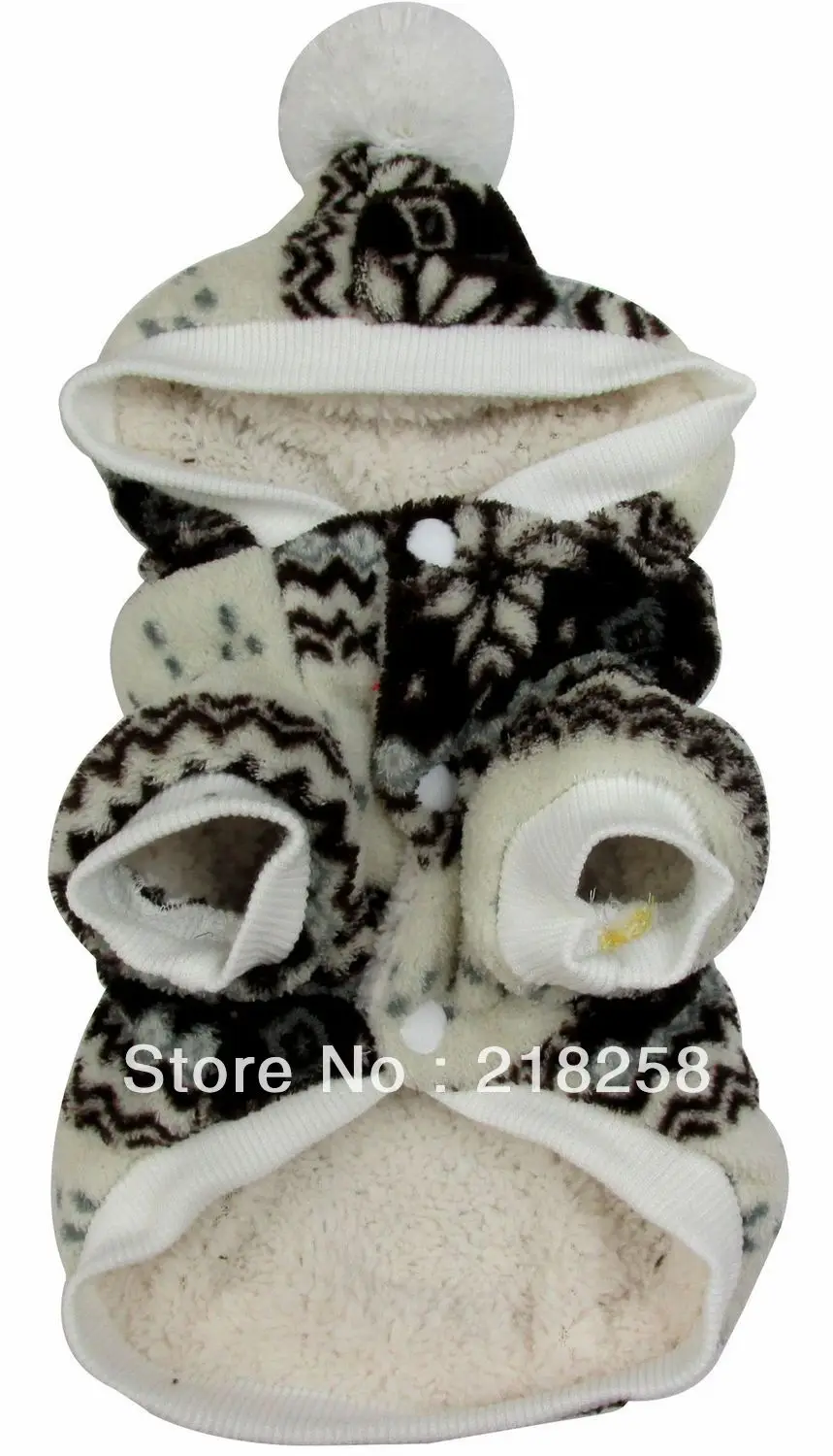 Retail New Coming Snow Printing Sweater Pet Dogs Winter Coat Free