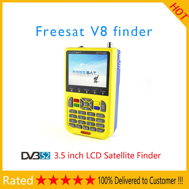 FREE SAT V8 Satellite Finder DVB S2 V 71 HD MPEG 2 MPEG 4 FTA Digital