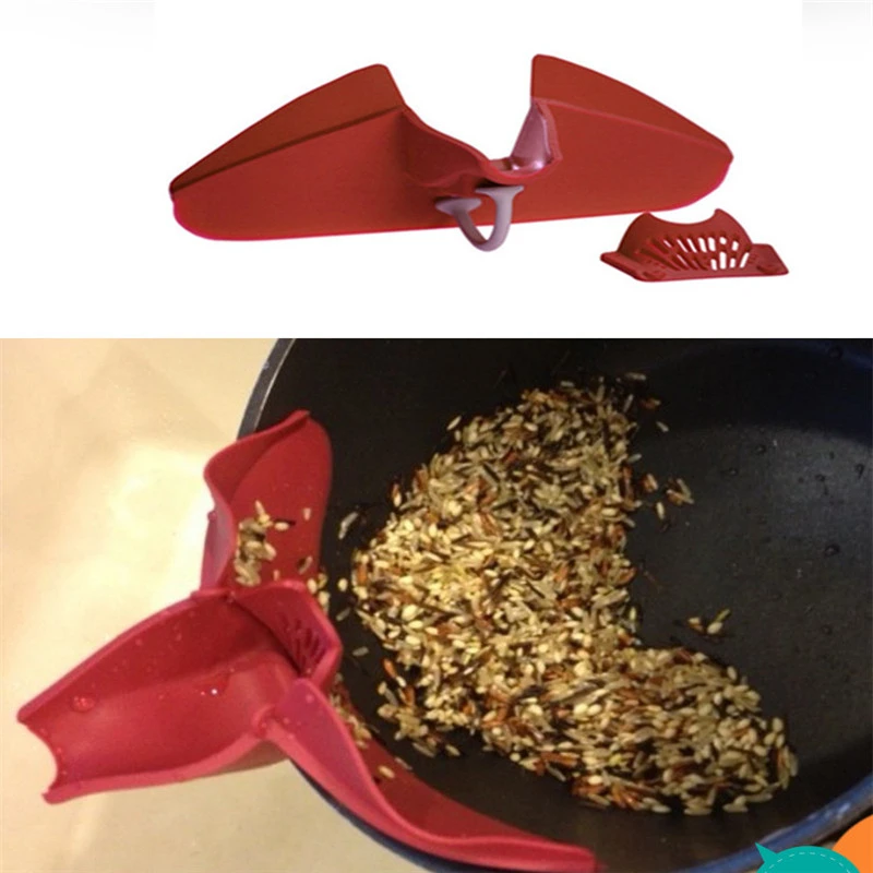 

Creative Kitchen Accessories Vegetables Food Rice Control Drain Device Strainer Debris Filter Kitchen Gadget Utility