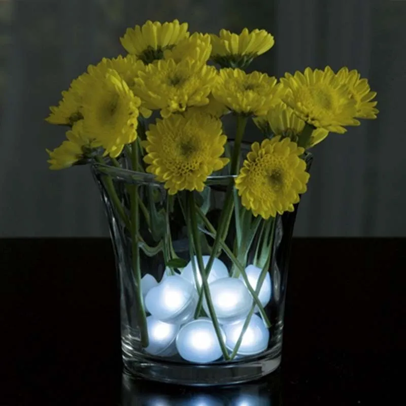 IP68 Waterproof LED Floating Ball Underwater Lights LED Swimming Pool Vase Light for Wedding Party Fountain Baby Shower