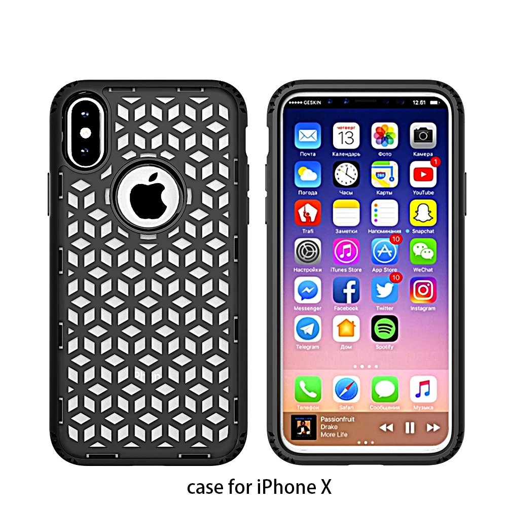 Птичья комната чехол для iPhone X 8 7 Plus Сетчатый Дизайн ТПУ бампер край 6 6S | Мобильные