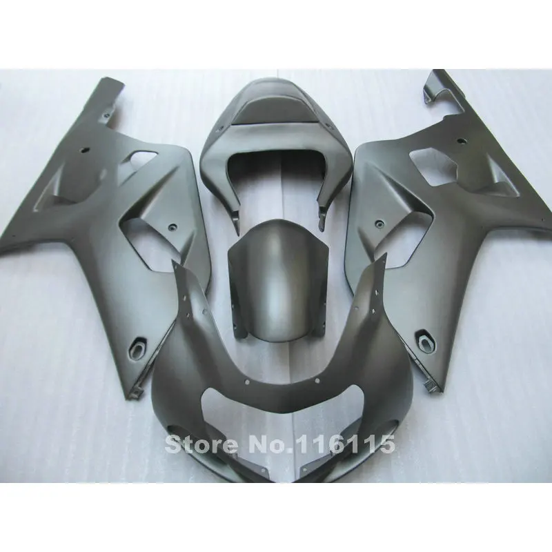 Набор обтекателей ABS под заказ для SUZUKI GSXR 600 750 K1 K2 2001 2002 2003 матовые серые