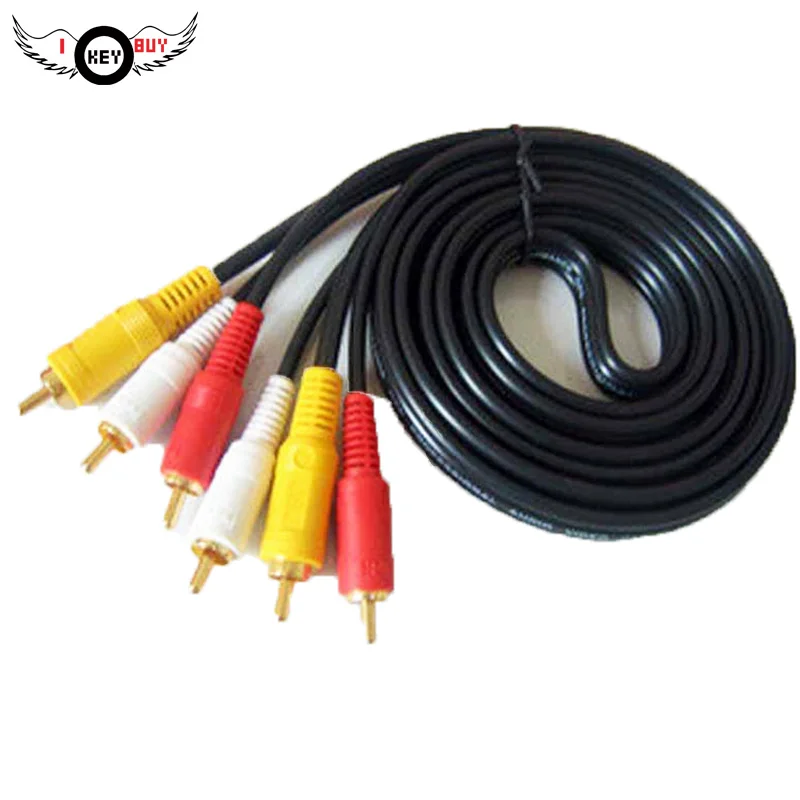 3 pairs of 3 Lotus lines 6 DVD audio cable three pairs of three video cable set-top box AV cable 3RCA0