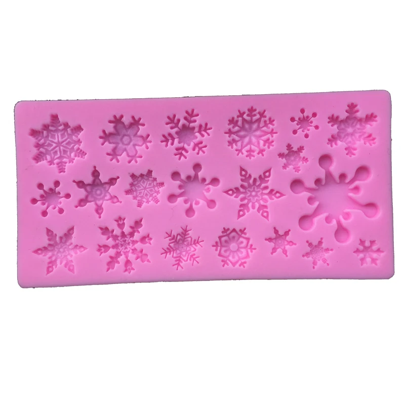 

Free Shipping New Snowflake Cooking Tools Fondant Paste Mold Cake Decorating Clay Resin Sugar Candy Sculpey
