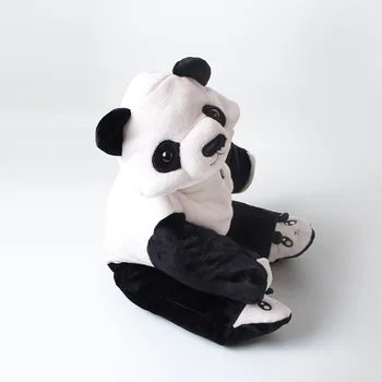 

Cute Panda Cosplay One-Pieces Baby Fairy Carnival Disguisement Halloween Customes Kid Animal Cosplay Thick Jumpsuit Black-White