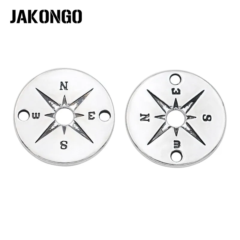 Посеребренные соединители JAKONGO для изготовления браслетов самодельные