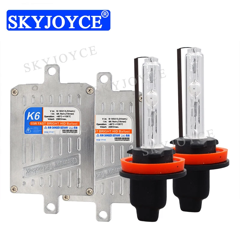 

SKYJOYCE 12V 55W 9012 D2H Xenon HID Kit Fast Bright HID Xenon Ballast 4300K 6000K Cnlight HID Bulb H1 H11 9012 D2H 55W HID Kit