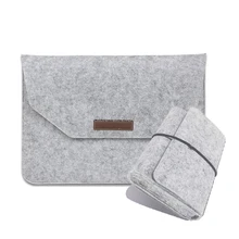 Чехол для ноутбука, черный шерстяной войлочный конверт для 1"-13,3" 1" 15" MacBook 13 дюймов 1" 15" Dell hp, защитный чехол для зарядного устройства