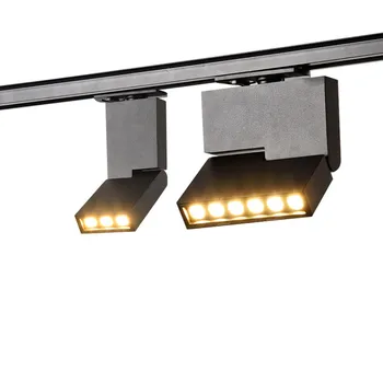 

Personality creative led track spotlight square folding track light flat tax CREE COB chip 6W 12W ceiling light lamp