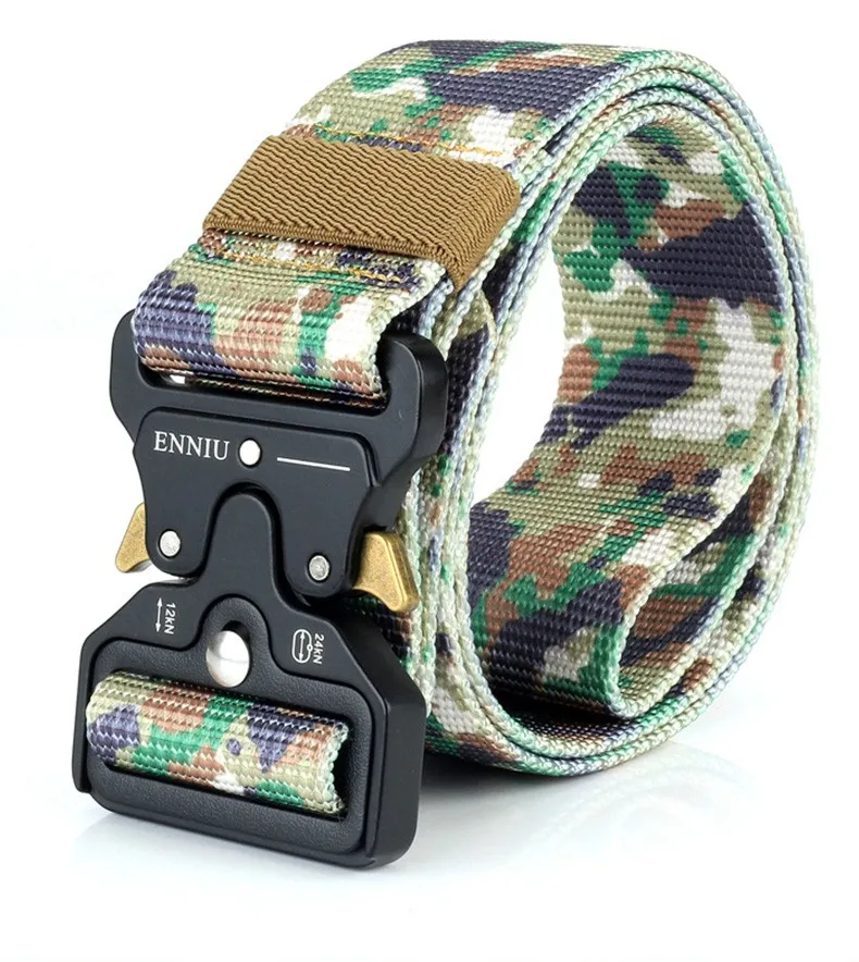 COWATHER nylon belt luxury men belts military outdoor tactical male strap jeans waistband new belt for men fashion metal buckle