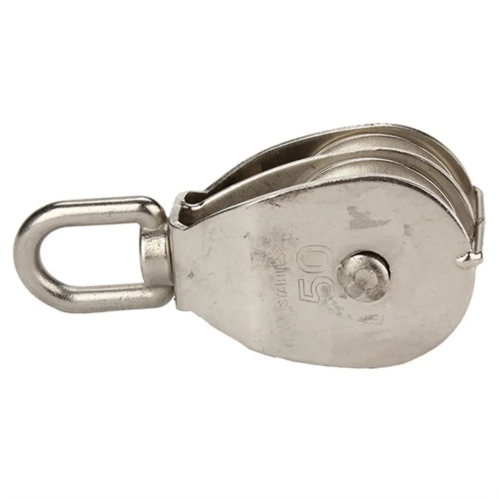 Buy Stainless Steel 304 Double Swivel Pulley Block