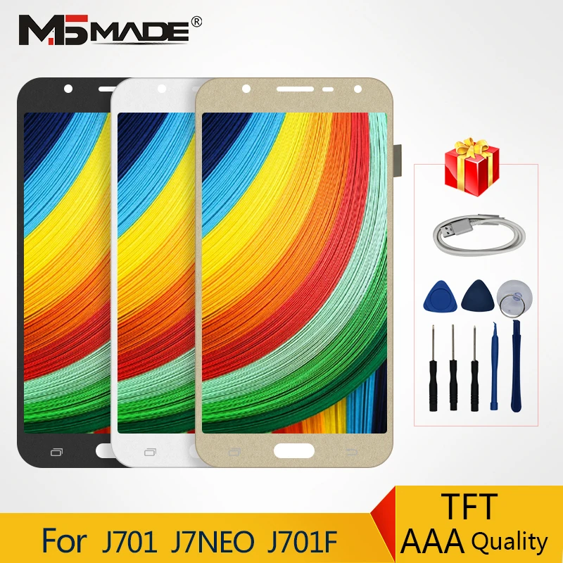 

For Samsung Galaxy J7 Neo J701 LCD Display Touch Sreen Digitizer Replace Parts Compatible J701F J7 Nxt J701M J7 Core Display