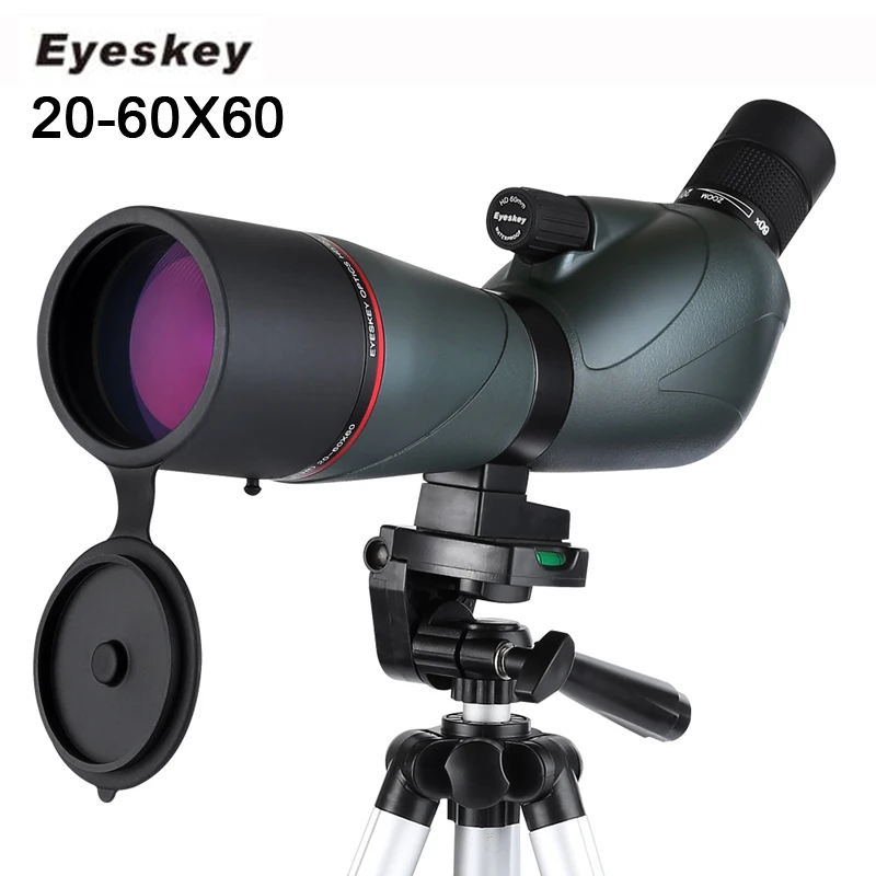 Eyeskey 20-60x60 Waterproof Spotting Scope Zoom Spotting Scope Full Multicoated Birdwatching Monocular Telescope With Tripod Eyeskey 20-60x60 Waterproof Spotting Scope Zoom Spotting Scope Full Multicoated Birdwatching Monocular Telescope With Tripod