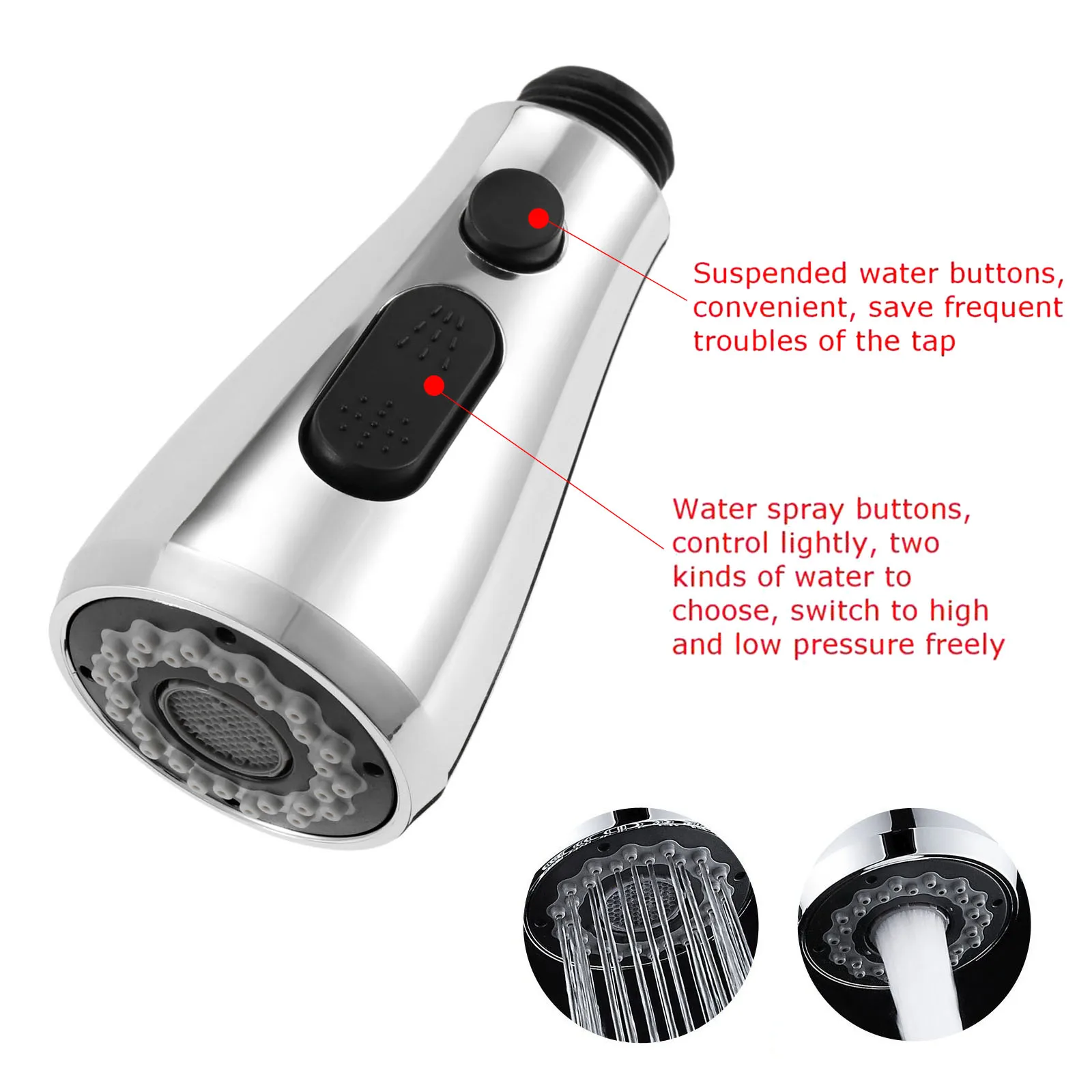 Kitchen Pull Out Down Sprayer Faucet Spray Shower Head Water Saving Water Tap Faucet Bathroom Accessories Kitchen Pull Out Down Sprayer Faucet Spray Shower Head Water Saving Water Tap Faucet Bathroom Accessories