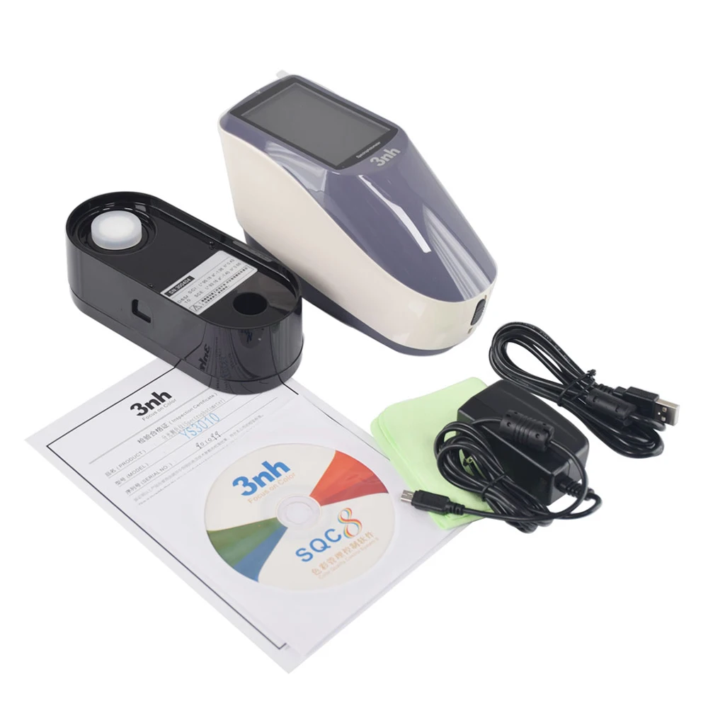 

YS3010 Portable Handheld Grating Spectrophotometer with 8mm Wavelength Range 400-700nm Handheld Spectrophotometer