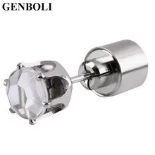 Очаровательная светодиодная серьга светящиеся яркие ночные серьги-гвоздики Trendcy Crown Светящиеся хрустальные серьги из нержавеющей стали для DJ dance party Bar