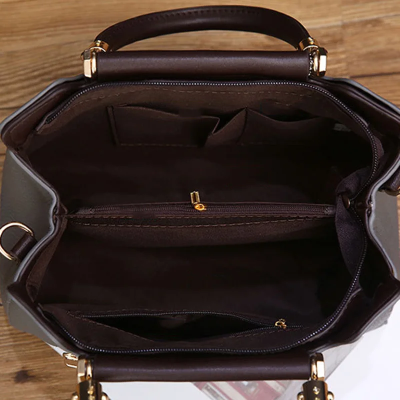 Women Leather Handbags Tassel Female Stitching Messenger Shoulder Bag Ladies Crossbody Bags Bolsa Top-Handle Purse Tote SS7236 (5)
