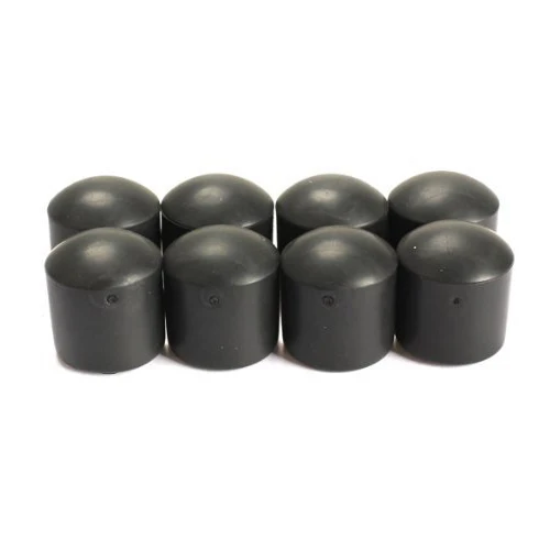 SEWS-8Pcs 5/8 بوصة فووسبالل كرة القدم طاولة كرة قدم رود النهاية غطاء كاب مسابقة الأسود