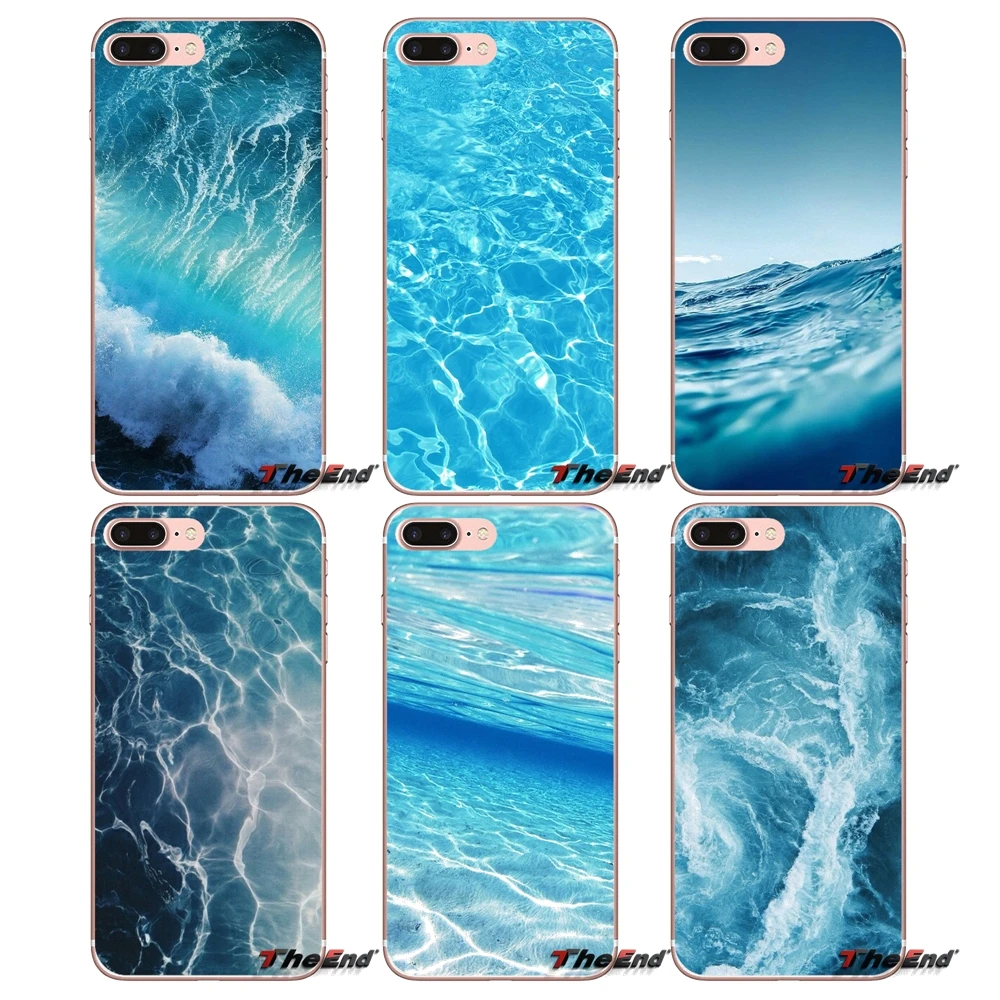 

Ocean Water Soft TPU Cell Phone Case Cover For Samsung Galaxy S9 Plus Note 8 One Plus oneplus 5T Meizu M5s LG V30 HTC U11