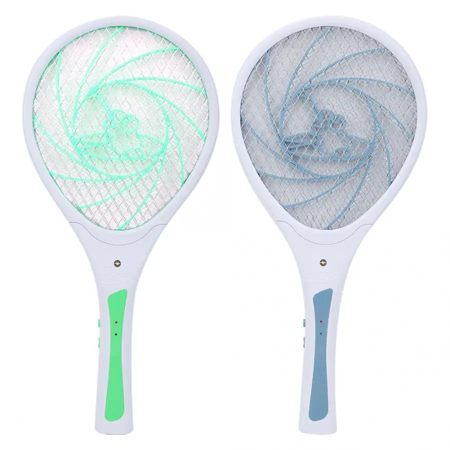 Rechargeable Electric Fly Mosquito Swatter Bug Zapper Racket Insects Bug Bat Fly Mosquito Killer(US Plug