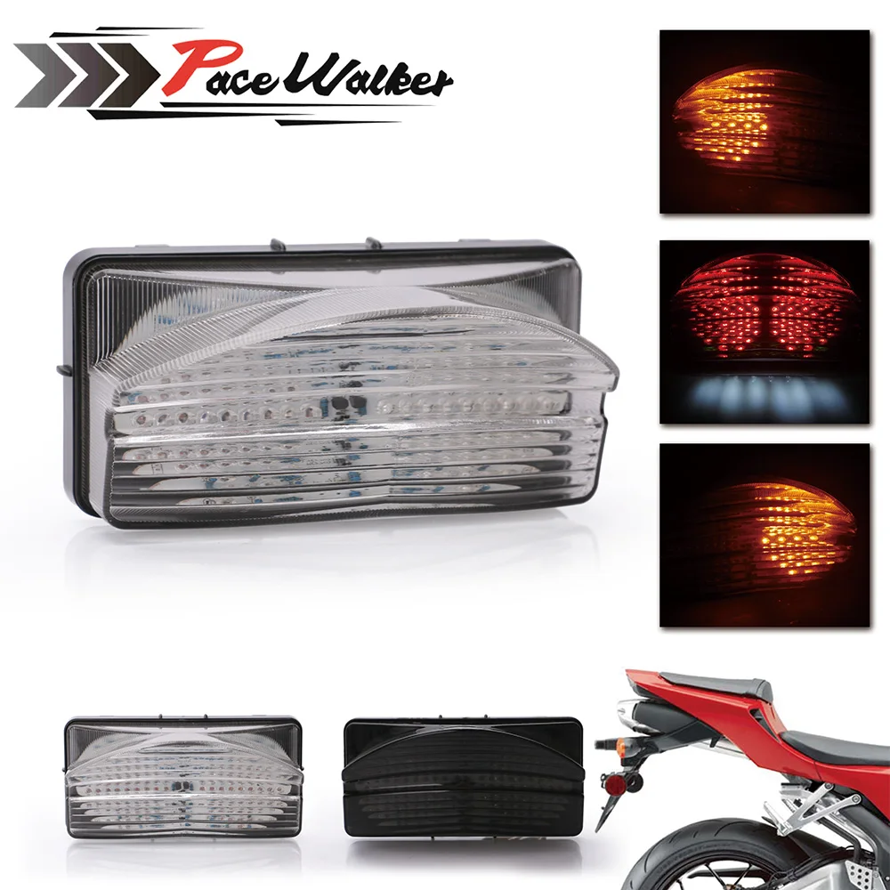 

Free Shipping Motorcycle Turn Signal Light Tail Stop Brake Integrated Lamp LED Tail Light For Honda CBR600 F4I 01-07
