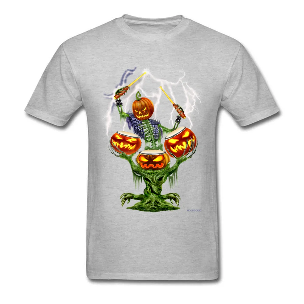 Halloween Pumpkin Drummer_grey