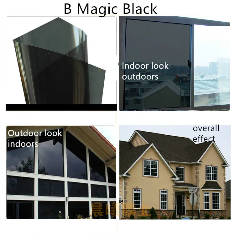 Темный черный умеренный черный светильник, черный балкон, спальня, кухня, раздвижные двери, для дома, окна, пленка, изоляция, Солнцезащитная Тонирующая пленка