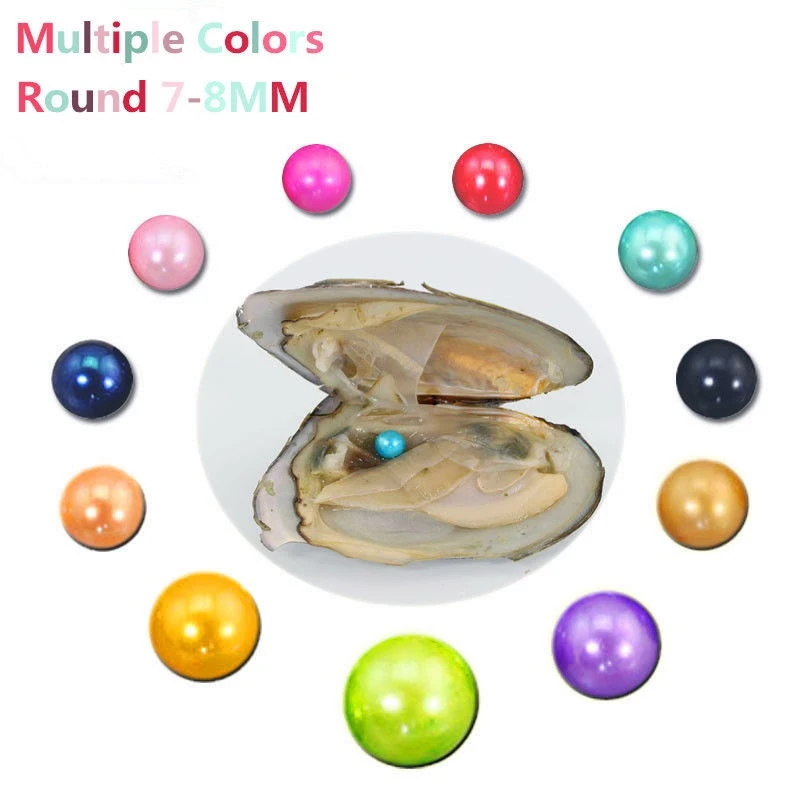 1 шт. 6 8 мм натуральный жемчуг Oysters Пресноводный Культивированный Овальный бисер