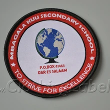 Тканая нашивка, значки wovenn, индивидуальный костюм с вышивкой этикетки для одежды, высокое качество, диаметр 6,5 см