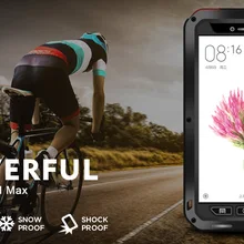 Мощный чехол Love Mei для xiaomi max водонепроницаемый противоударный алюминиевый чехол+ закаленное стекло для xiaomi max 6,44''